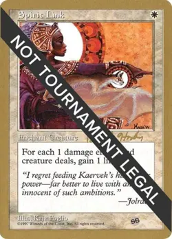 Spirit Link - 1998 Brian Hacker (5ED) (SB) - Medium Play MTG - Image 1