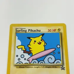 Pokemon Surfing Pikachu #28 Black Star Promo Vintage WOTC - Image 2
