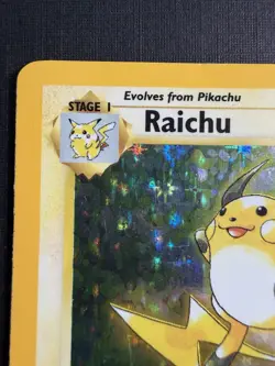 Pokemon TCG Raichu Base Set 14/102 Holo Rare 80 HP Thunder 1999 Wizards - Image 3