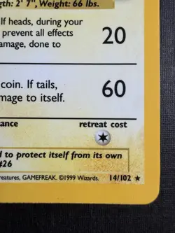 Pokemon TCG Raichu Base Set 14/102 Holo Rare 80 HP Thunder 1999 Wizards - Image 5