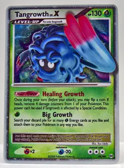 Tangrowth lv.X 99/99 Holo Rare Platinum Arceus NM With USPS Tracking 1a - Image 1