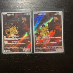 Pokemon Team Rocket’s Meowth AltArt Sv10 109/098 Korean (Lot x2 ) - Image 1