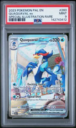 Pokemon Quaquaval ex 260/193 Sv02: Paldea Evolved Holo PSA 9 - Image 1