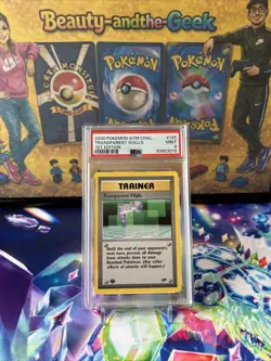 PSA 9 Mint #125 2000 Pokemon Gym Challenge 1st Edition Trainer Transparent Walls - Image 2