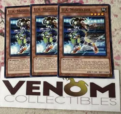 3x (VLP) - U.A. Midfielder - NECH-EN087 - Rare - 1st Edition YuGiOh - Image 1
