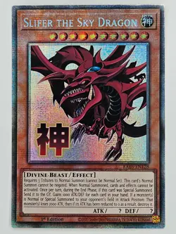 YuGiOh Rarity V 5 RA05-EN128 Slifer the Sky Dragon Starlight Rare - Image 1