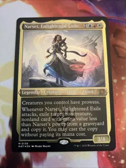 1x FOIL ETCHED Narset, Enlightened Exile, NM, MAT, Magic: the Gathering, MtG - Image 1