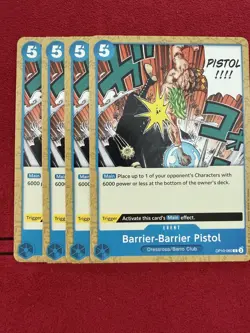 Barrier-Barrier... Playset - OP10-060 x4 - Royal Blood - One Piece TCG - English - Image 1
