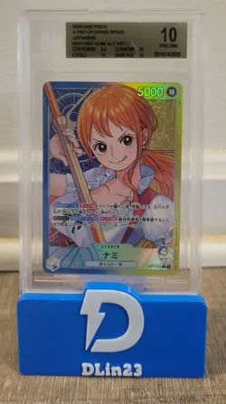 2025 ONE PIECE A FIST OF DIVINE SPEED JAPANESE NAMI ALT OP11-041 BGS 10 PRISTINE - Image 1