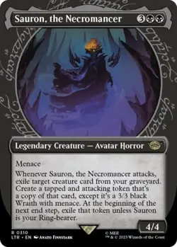 Sauron, the Necromancer (Showcase) -Foil Near Mint MTG - Image 1