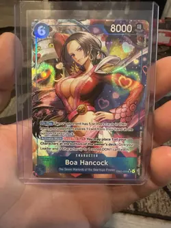 One Piece CCG Bandai Boa Hancock Heroines EB03-026 Special Holo 8000 Power Card - Image 1