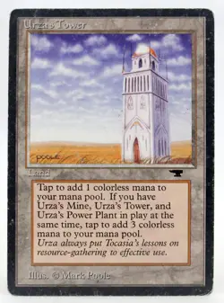 MTG Antiquities Urza's Tower (Plains) - Lightly Played - Magic The Gathering - Image 1