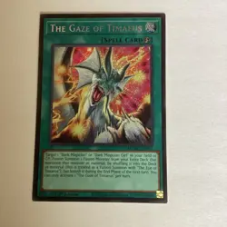 Yu-Gi-Oh! TCG The Gaze of Timaeus MZMU-EN013 Spell Card 1st Edition Holo - Image 1