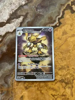 Pokemon Alakazam Me: Mega Evolution Promo Holo Card 009 140 HP Psychic - Image 1