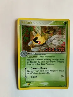 Pokemon TCG English Card ex Deoxys Ninjask 13/107 Holo Stamped - Image 1