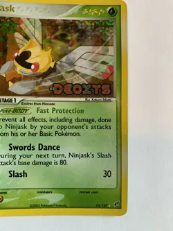 Pokemon TCG English Card ex Deoxys Ninjask 13/107 Holo Stamped - Image 4
