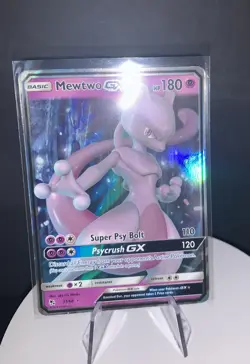 Mewtwo GX 31/68 - Hidden Fates - Full Art Holo Pokemon Card - Near Mint (NM) - Image 1