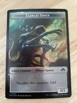 MTG Eldrazi Spawn (0002) Spirit (0008) FOIL Token MH3 Modern Horizons 3 NM/M - Image 2