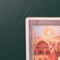 Wizards of the Coast City of Brass MTG Chronicles Land Rare 1995 Mark Tedin - Image 2