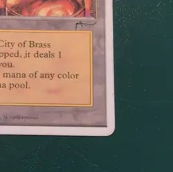 Wizards of the Coast City of Brass MTG Chronicles Land Rare 1995 Mark Tedin - Image 4