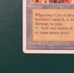 Wizards of the Coast City of Brass MTG Chronicles Land Rare 1995 Mark Tedin - Image 5