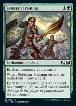 Setessan Training - Near Mint MTG Magic 2021 Core Set - Image 1