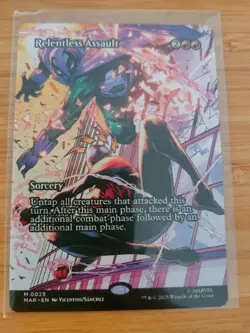 MTG Relentless Assault (Borderless) 0025 Spider-Man M/NM Free UK P&P - Image 1