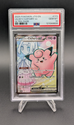 Lillie's Clefairy ex 2025 Pokemon Journey Together EN Ultra Rare #173 PSA 10 - Image 1