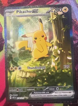 Pokemon Pikachu EX Rare Holo Card 276/217 ASC 200 HP 120 Attack - Image 1