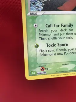 Paras 004/034 CLV Trading Card Game NM Condition, Classic Holo Pokemon #643 - Image 5