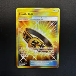 Pokemon Hustle Belt 179/168 SM Celestial Storm Secret Rare Trainer English TCG - Image 1