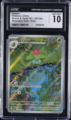 2023 POKEMON #167/165 IVYSAUR CGC 10 GEM MINT - Image 1