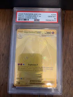 2026 POKEMON ASCENDED HEROES MEGA HYPER RARE #294 MEGA CHARIZARD Y EX PSA 10 - Image 5