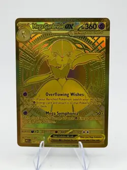 Pokemon TCG Mega Gardevoir EX 187/132 Mega Hyper Rare Gold Mega Evolutions - Image 1