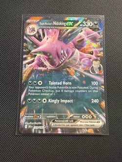 Pokemon Team Rocket's Nidoking ex 119/182 Sv10 Destined Rivals Holo Double Rare… - Image 1