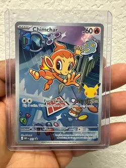 Pokemon First Partner Illustration Rare Chimchar 30th Anniversary-NM - Image 1