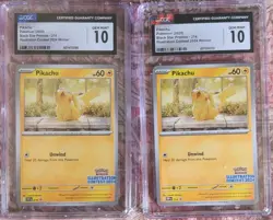 Lot of 2: Pokemon Pikachu SMP 214 CGC 10 Illustration Contest 2024 Winner - Image 3