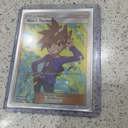 Pokemon Blue's Tactics Full Art Ultra Rare Holo Trainer 231/236 Sm-Unified Minds - Image 1