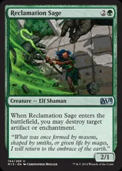 Reclamation Sage - Light Play MTG Magic 2015 Core Set - Image 1