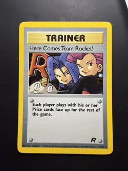 [Near Mint] 2000 Pokemon Rocket #15 Here Comes Team Rocket! Holo Rare - Image 1