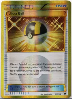2013 POKEMON TCG BLACK & WHITE PLASMA FREEZE SECRET RARE HOLO FOIL #122/116 - Image 1