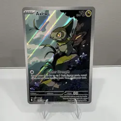 Pokemon TCG Axew 145/086 Sv: Black Bolt Holo Illustration Rare Stage 1 70 HP Eng - Image 1