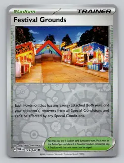 Reverse Holo Festival Grounds 149/167 Uncommon Twilight Masquerade Pokemon - Image 1