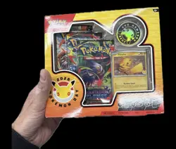 Pokemon Phantasmal Flames Box Pokemon Day 2026 Booster Packs Promo Pikachu Coin - Image 1