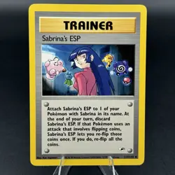 Sabrina's ESP Uncommon Unlimited Gym Heroes 117/132 LP Pokemon TCG - Image 1
