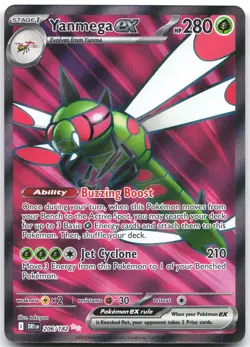 Yanmega ex 206/182 Ultra Rare Destined Rivals Pokemon Near Mint - Image 1