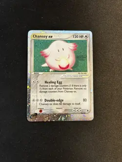 Pokemon TCG Chansey ex EX Ruby & Sapphire 96/109 Ultra Rare Holo - Swirl - LP - Image 1
