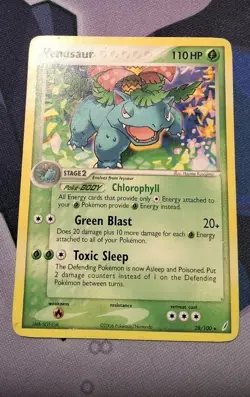 Pokemon TCG Venusaur EX Crystal Guardians 28/100 Regular Rare - Image 1