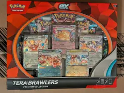 Pokemon Tera Brawlers Premium Collection New Sealed Charizard New Factory Sealed - Image 1