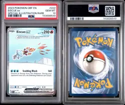 Pokemon OBF 222/197 - Obsidian Flames Eiscue ex Special Illustration Rare PSA 10 - Image 3